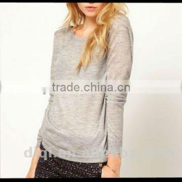 Spring/autumn/winter casual sample o-neck long sleeve pullover knitwear,apparels,tops,clothes
