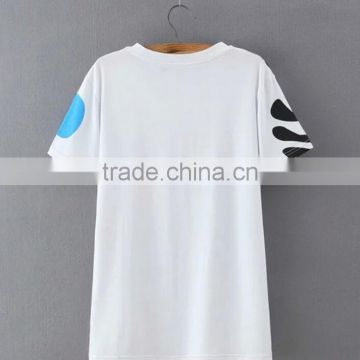customized Short Sleeves women casual T Shirt with printing