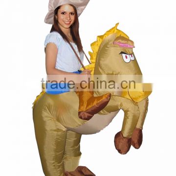 2016 Wholesale party supply inflatable horse mascot costumes