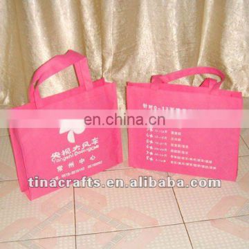 Pink non woven bag