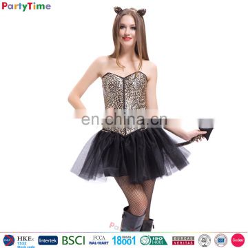 wholesale leopard sexy women lingerie halloween animal sexy dress costumes for adult woman