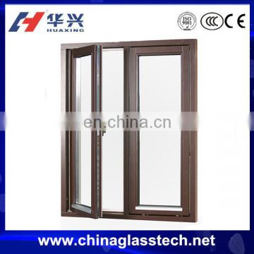 Excellent heat and water insulation aluminum alloy frame casement tempered/insulated/laminated/coated philippines glass window