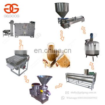 Commercial Groundnuts Sesame Butter Walnut Almond Roasting Grinding Production Plant Nut Paste Machine