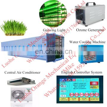 best performance factory price 1000kg/day automatic barley green fodder machine hydroponic