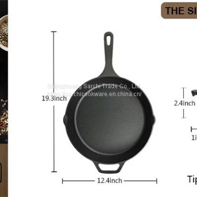 Hot sale 12 inch Cast Iron Skillet Fry Pan