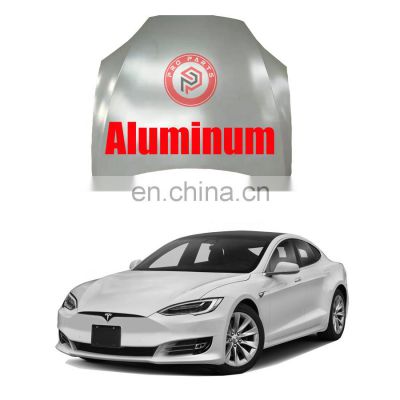 Pro quality aftermarket car auto replacement front model x hood aluminum hood bonnet for tesla model s