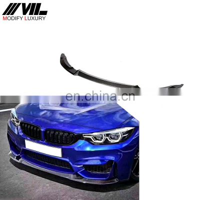 Carbon Fiber Head Bumper Front Lip Splitters for BMW F8X F80 M3 F82 F83 M4 2014-2018 Sedan Coupe