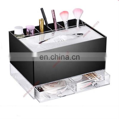Acrylic Makeup And Toiletry Organizer Cosmetic Napkin Multifunctional Box