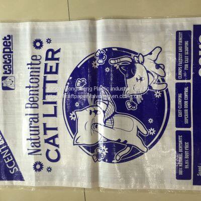 Cement / Fertilizer Packing PE Woven Bag Waterproof With 55gsm - 170gsm