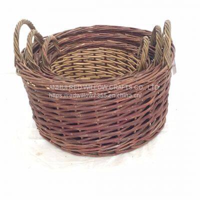 Hight Quality Products Large Wicker Round Oval Wicker Baskets For Garden and Decoration