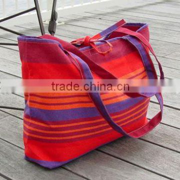 Insulated Beach Cooler Bag Knitted Beach Bag