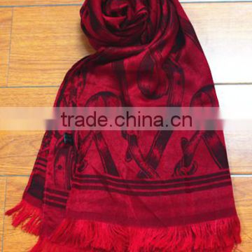 High quality fashionable silk imitation long scarf shawl hijab silk scarf