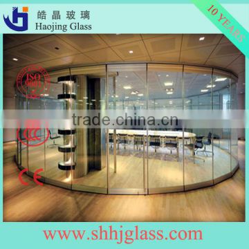 Haojing Glass high quality frameless curtain wall glass