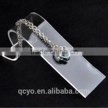 QCY-NEC-25 high quality customized acrylic rotating necklace display