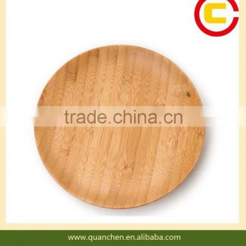Round bamboo mini dishes & plates