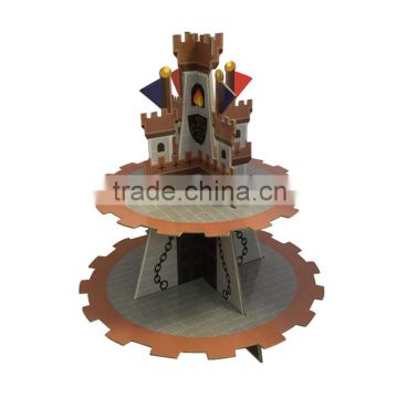 pirate castle shaped folding display stand for Halloween