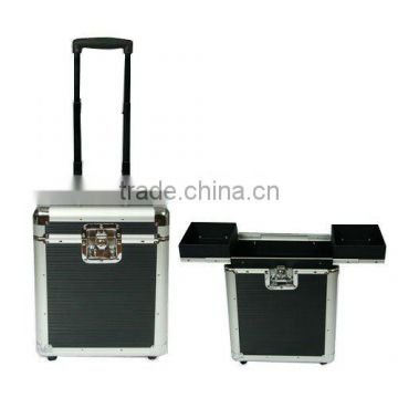 Aluminum beauty case with wheels and handle C-1