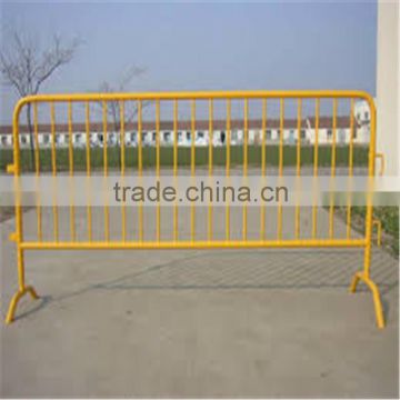 Hot dipped galvanized pedestrian safety traffic crowd control portable steel barrier