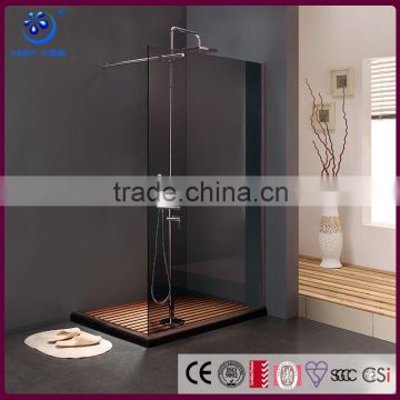 Walk-in 8/10mm Stainless Steel Glass shower compartment KD8006