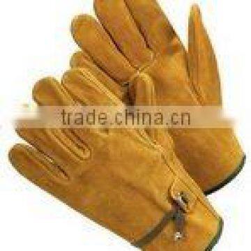 Golden cow split grain glove