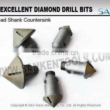 Good quality threaded drilling bit glass drill bit for glass driller