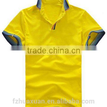 yellow wholesales custom T- shirt for men polo t-shirt