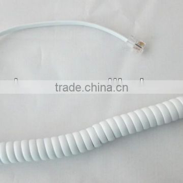 flexible Pu jacket cu conductor rj45 coiled cable