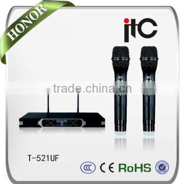 ITC T-521UF Auto Frequency Matching Handheld PLL UHF Wireless Microphone Singing                        
                                                Quality Choice