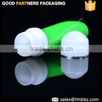 Export to France 50ml green plastic bottle roll on deodorant container