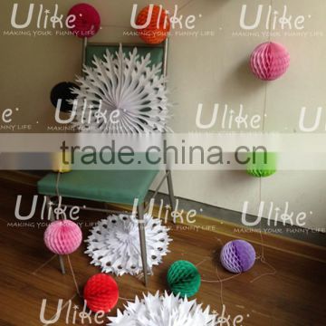 christmas garland with balls Party Round Ball Garland christmas foil garlands