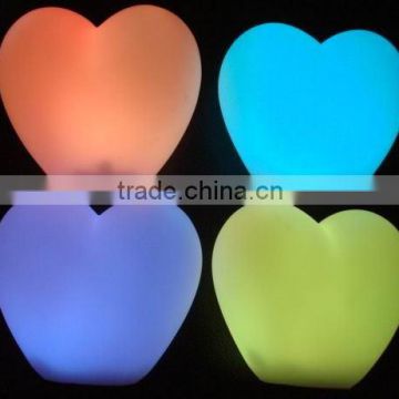 promotional gift heart shape led light night lamp