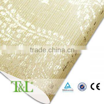 Discount 3D tone metallic wallpaper factory from china