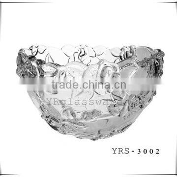 High quality factory price different sizes glass fruit plate