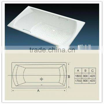 easy to wash cast iron bath manufacture sale 150cm 160cm 180cm