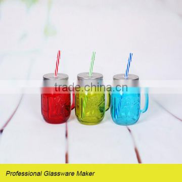 hot sale 3pcs glass mason jar straw
