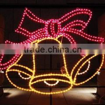 Festive Lights 2D Hanging Christmas Bells Motif Light for Outdoor Decor