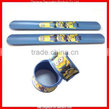 215*25*2MM silicone slap bracelet for minion styles (MYD-1601)