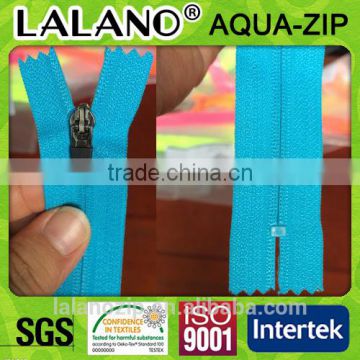 #3 new-accessories fluo blue reverse zippers for fashion dress