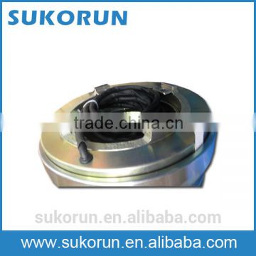 AC compressor electromagnetic clutch and brake