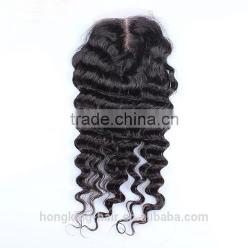 8-24 inches Middle 3 Part Human Hair Closure 4x4 Bleached Knots Lace Closure