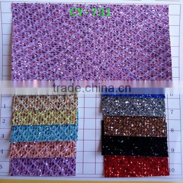 Glitter Mesh PU Synthetic Leather for Shoes and bags