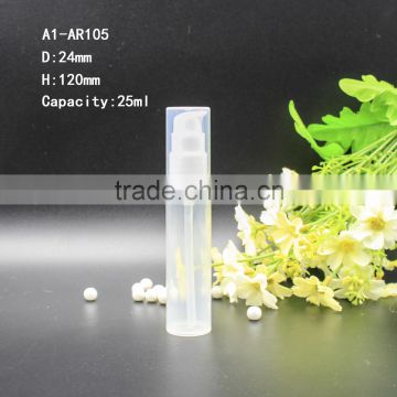 20ml translucent airless pump bottle for personal use