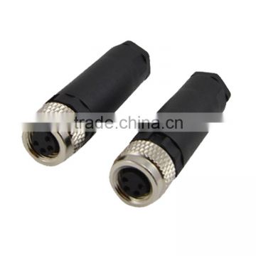 M8 4pin male to m8 4pin female assembly circular connector