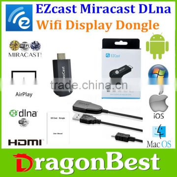 DLNA Airplay Netflix Android TV Box Ezcast M2 ipush D2 Wireless HD wifi adapter for hd 1080P