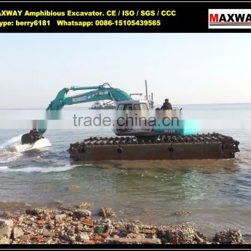 Chinese Lowest Price , Floating Track Undercarriage for KOBELCO Amphibious Excavator , Model: MAX200PU-S