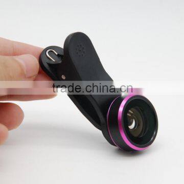 New Arrival 198 Degree 0.63x Wide Angel+1.5x Macro 3 in 1 Lens for iPhone6 6s Camera Universal Magnetic Cilp Lens