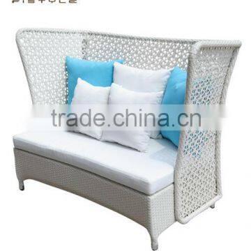 New design fashion outdoor garden wicker sofa