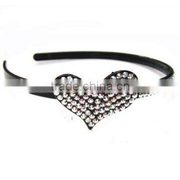 Fashionable Heart Crystal ABS Plastic Headband FCK-102830280