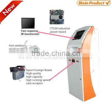 cash payment Payment kiosk for cash and card reader