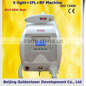 2013 laser tattoo removal slimming machine cavitation E-light+IPL+RF machine nono hair shaver/epilator head/trimmer